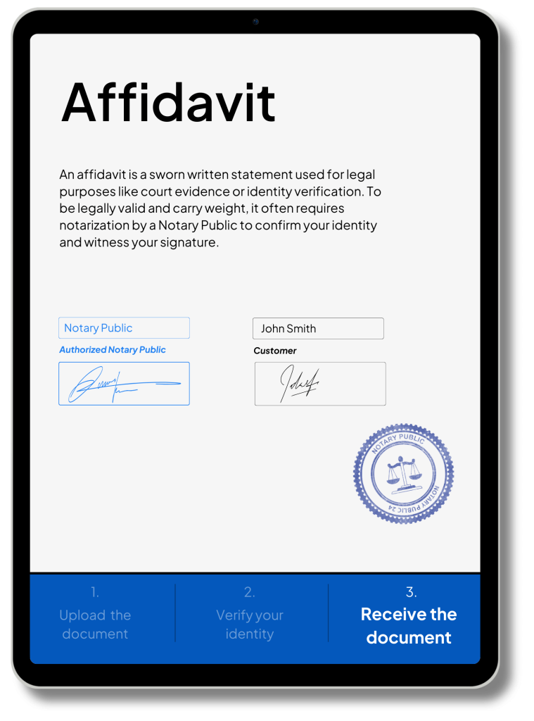 Affidavit Notarization