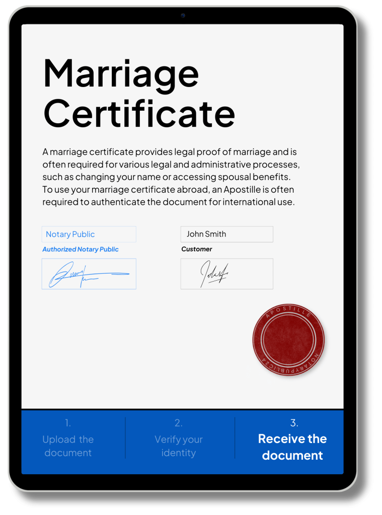 Marriage Certificate Apostille